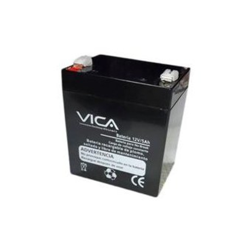 BATERIA DE REMPLAZO 12V 5AH VICA, GENERICA COMPATIBLE CON EL 80% DE  NO BREAKS  DE OTRAS MARCAS